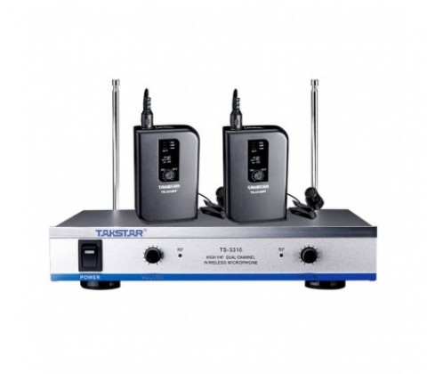 Belaidžių prisegamų mikrofonų sistema VHF 80Hz - 15kHz 1 x mikrofonas su lankeliu TS-3310PP Takstar 